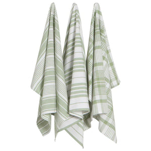 Sage Jumbo Dishtowels - Set of 3