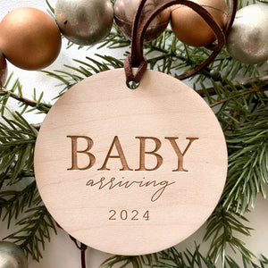 Baby Arriving Ornament