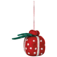 Load image into Gallery viewer, Yuletide Felt Christmas Tree Ornaments - 3 Assorted Styles
