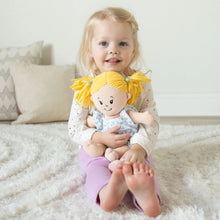 Load image into Gallery viewer, Love, Stella - Doll 12.5" - Peach With Blonde Pigtails
