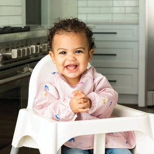 Mess-Proof Full Sleeve Bib - Unicorn Confetti
