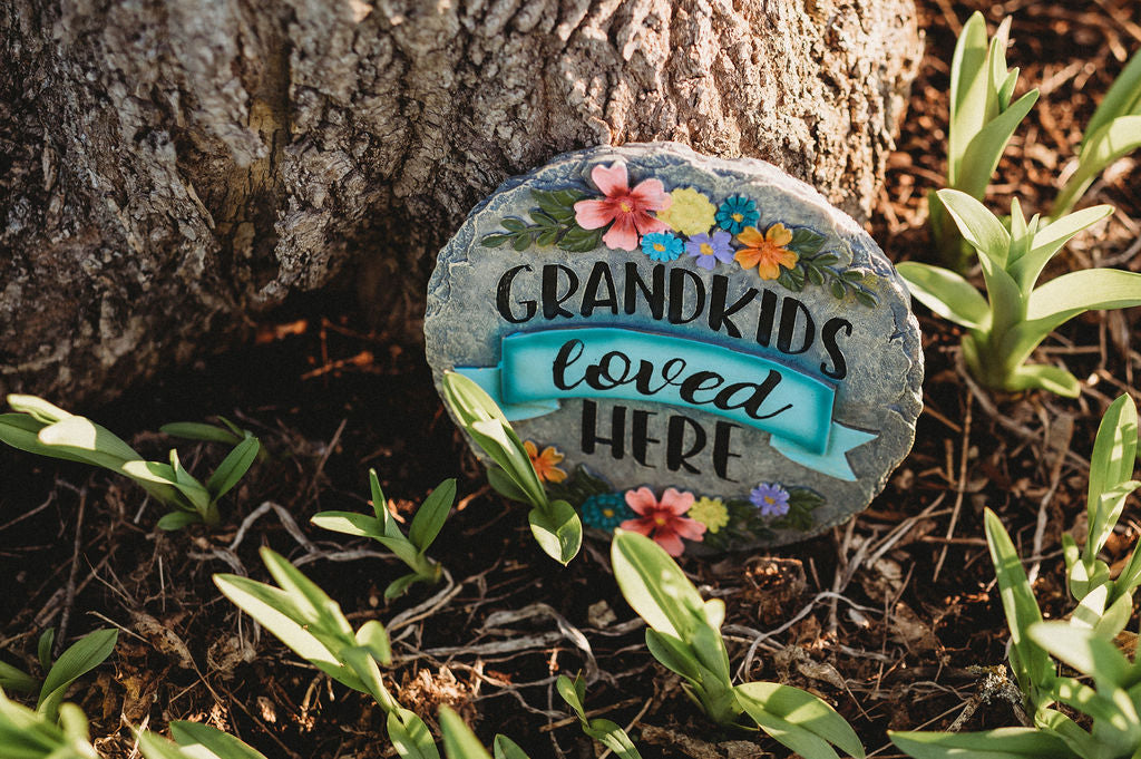 Grandkids Loved Here Garden Stone