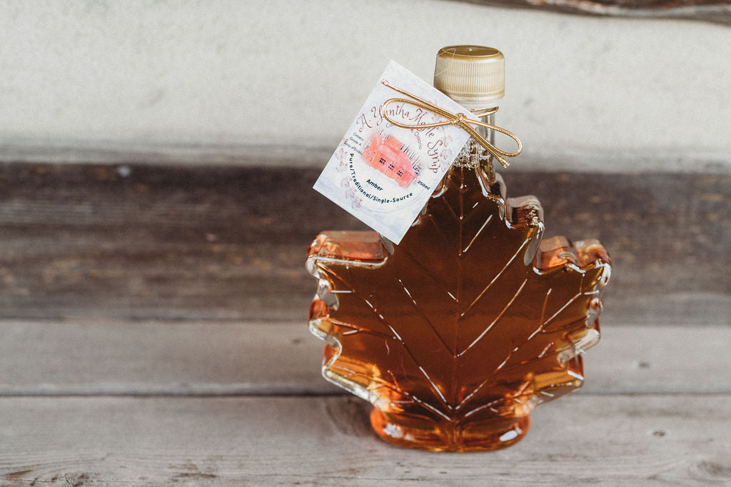 Yantha's Maple Syrup - 250ml Glass Maple Leaf Bottle