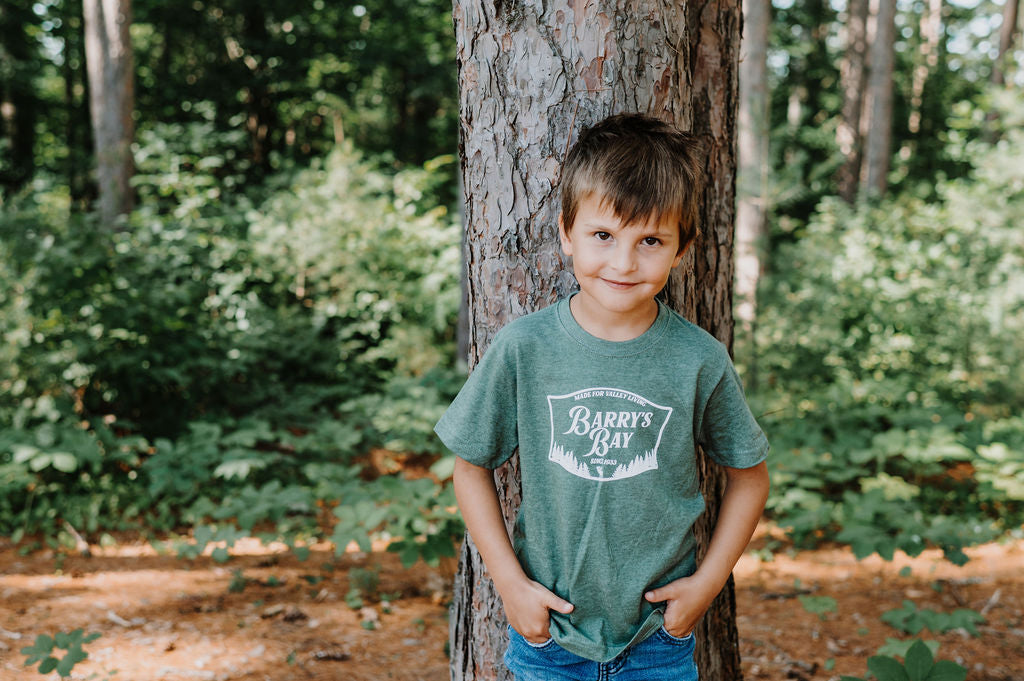 Military Green - Barry's Bay Patch Kids Tee