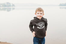 Load image into Gallery viewer, Charcoal - Barry&#39;s Bay Patch Kids Hoodie
