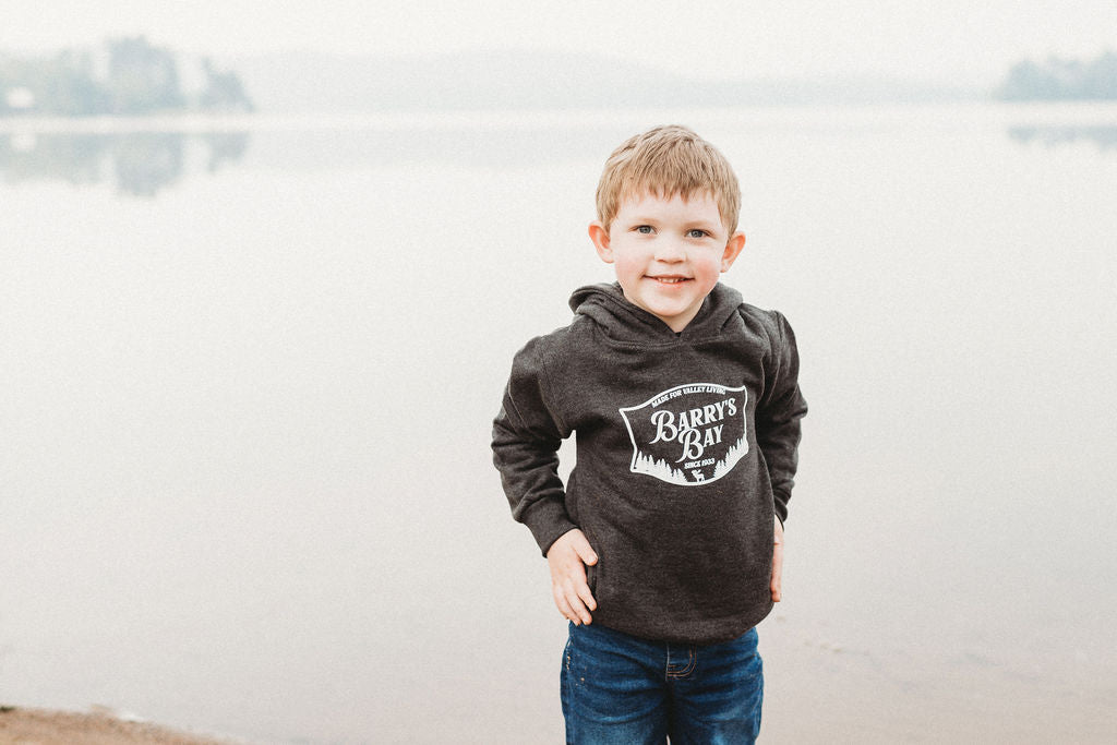 Charcoal - Barry's Bay Patch Kids Hoodie