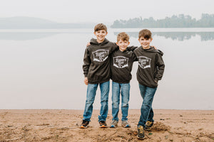 Heather Charcoal - Barry's Bay Patch Youth Hoodie