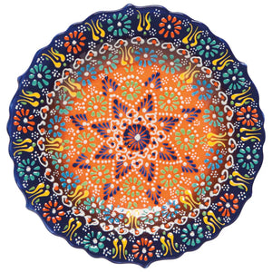 Multi Azure Medium Evani 10 Inch Plate