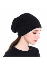 Load image into Gallery viewer, Black Slouch Beanie
