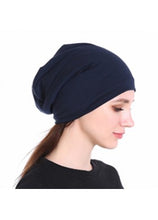 Load image into Gallery viewer, Navy Slouch Beanie
