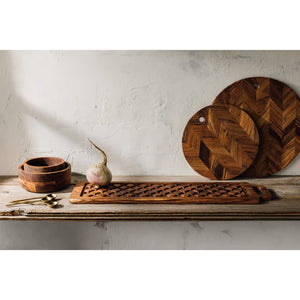 Etch Acacia Wood Serving Board