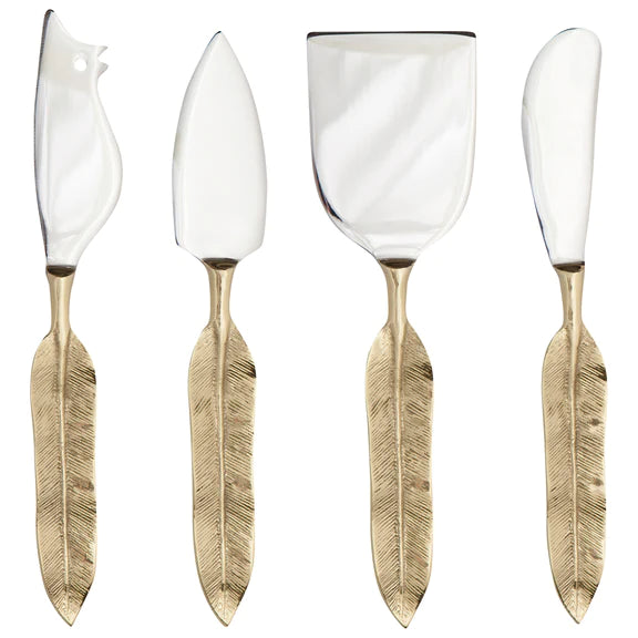 Plume Cheese Knives - Set of 4