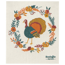Load image into Gallery viewer, Harvest Turkey Swedish Sponge Cloth
