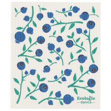 Load image into Gallery viewer, Blueberries Swedish Dish Cloth
