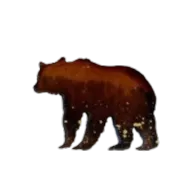 Hand Painted Small Bear