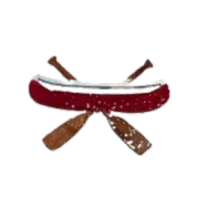 Canoe - Hand Painted Magnet