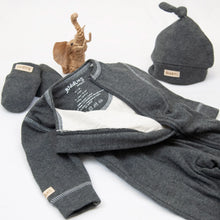 Load image into Gallery viewer, Charcoal Grey Fleck Newborn Hat - 0-4 Months
