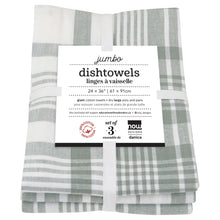 Load image into Gallery viewer, London Grey Jumbo Dishtowels - Set of 3
