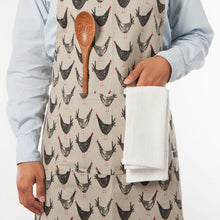 Load image into Gallery viewer, Chicken Scratch Cotton Chef&#39;s Apron
