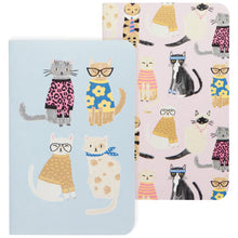 Load image into Gallery viewer, Feline Fine Pocket Notebooks - Set of 2
