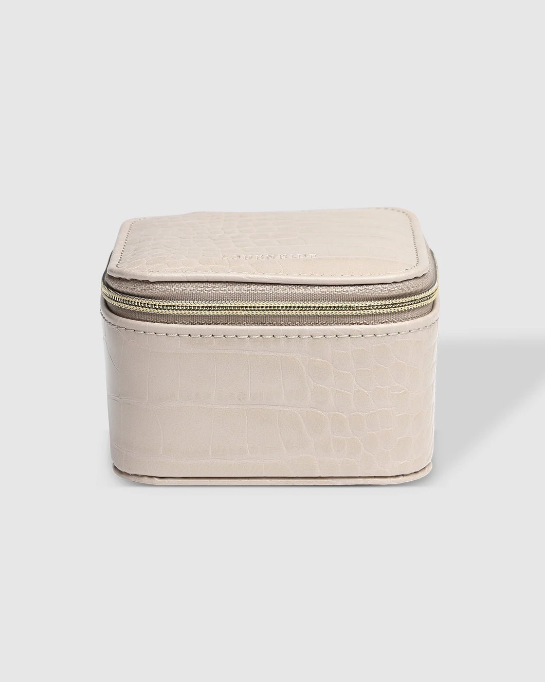 Beau Jewelry Case - Croc Putty