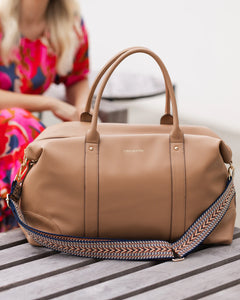 Alexis Eddie Weekender Travel Bag - Latte