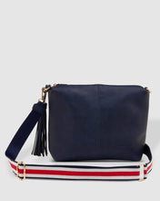 Load image into Gallery viewer, Daisy Stripe Crossbody Bag - Navy
