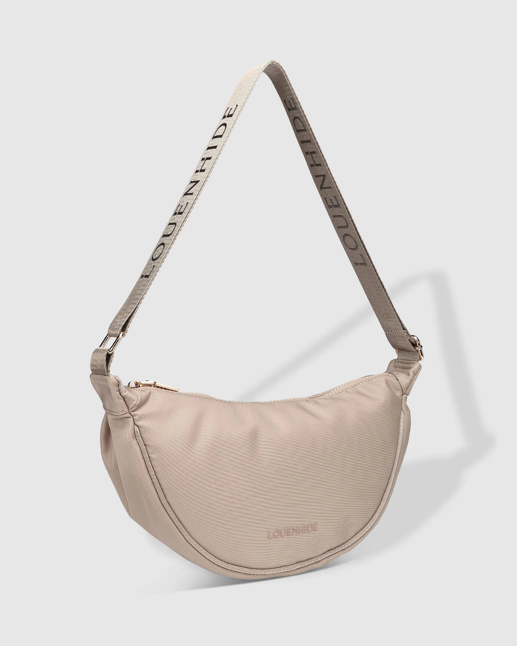 Sylvia Nylon Crossbody Bag - Beige