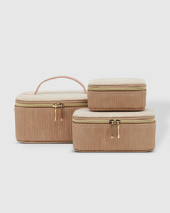 Jesse, Lola & Suzie Jewelry Cases - Almond