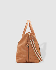 Alexis Stripe Travel Bag - Camel