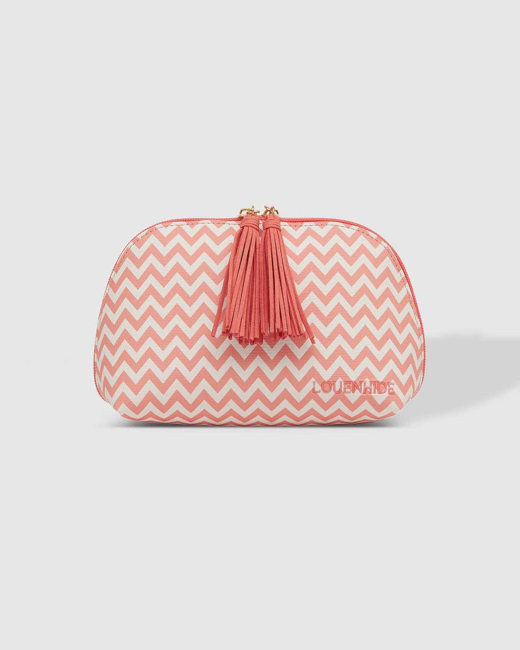 Baby Audrey Chevron Makeup Bag - Peach