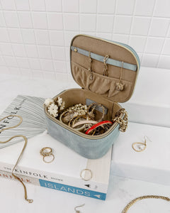 Jesse Jewelry Case - Dusty Blue