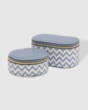 Load image into Gallery viewer, Olive &amp; Sisco Jewelry Boxes - Chevron Jacquard
