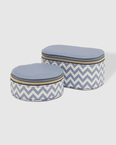 Olive & Sisco Jewelry Boxes - Chevron Jacquard