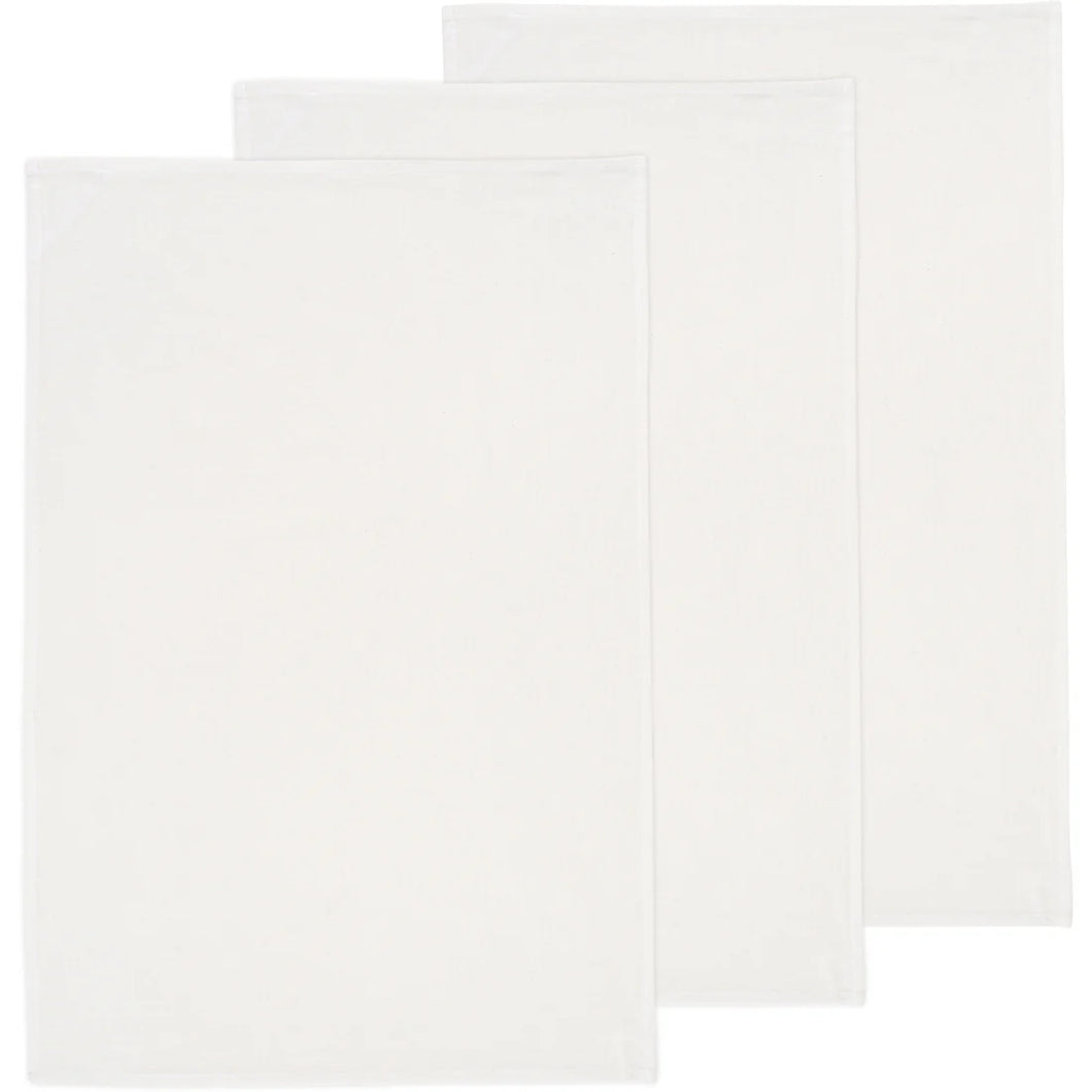 Unbleached White Floursack Dish Towels - Set of 3