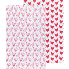 Load image into Gallery viewer, Chicken Floursack Dish Towels - Set of 2
