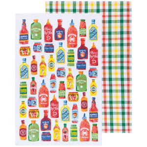 Hot Sauce Dishtowels - Set of 2