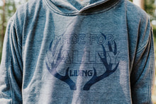 Load image into Gallery viewer, Blue - Made For Valley Living Washed Hoodie
