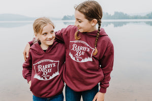 Burgundy - Barry's Bay Patch Youth Hoodie
