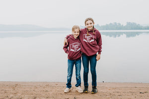 Burgundy - Barry's Bay Patch Youth Hoodie