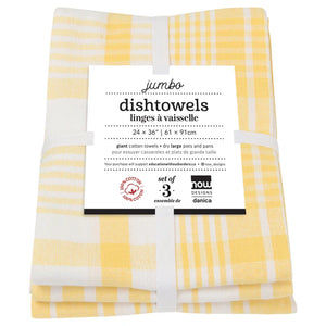 Lemon Jumbo Dishtowels - Set of 3