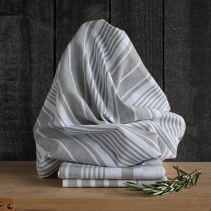 London Grey Jumbo Dishtowels - Set of 3