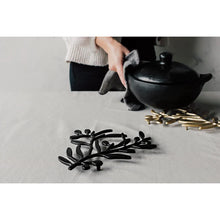 Load image into Gallery viewer, Matte Black Metal Trivet
