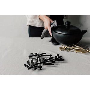 Matte Black Metal Trivet