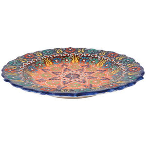 Multi Azure Medium Evani 10 Inch Plate