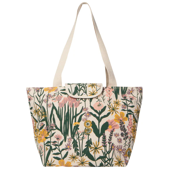 Bees & Blooms Fold-Up Fresh Tote