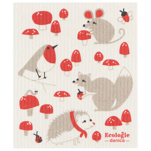 Toadstool Time Dishcloth