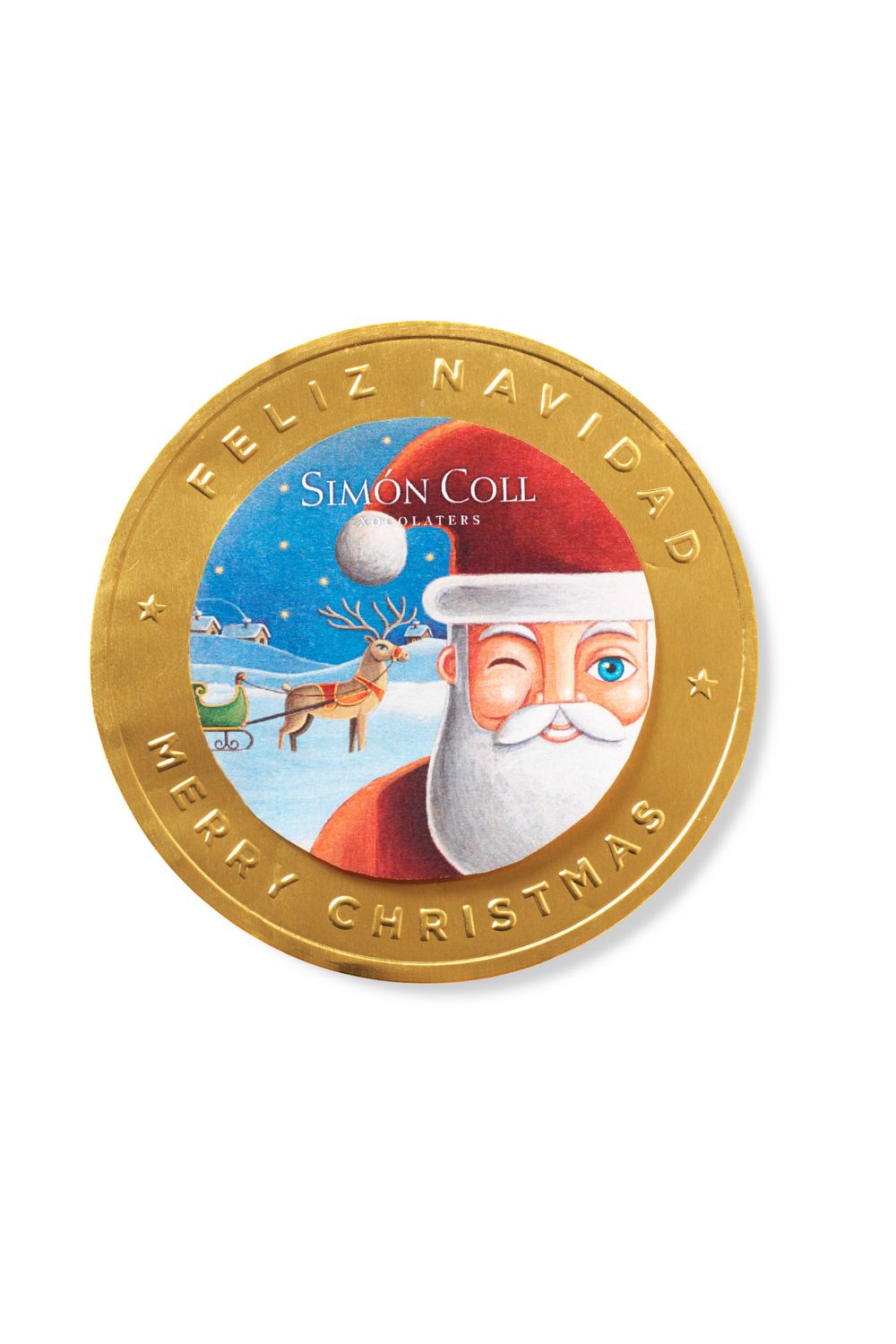 Simon Coll Medallion Santa