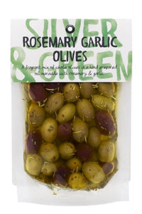 Silver & Green Rosemary Garlic Mixed Olives