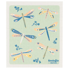 Load image into Gallery viewer, Dragonflies Swedish Dish Cloth
